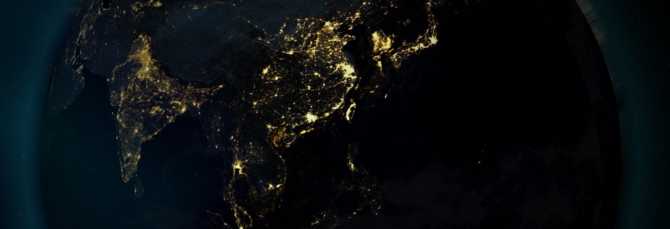 A picture of the world taken during Diwali from the space. Not!