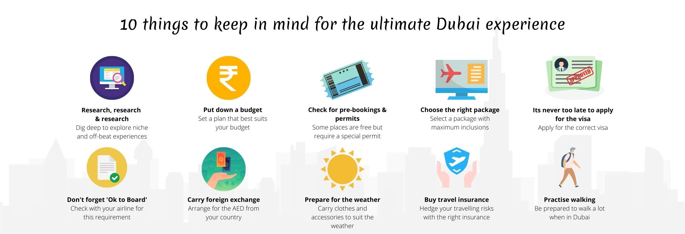 How to plan your Dubai holiday