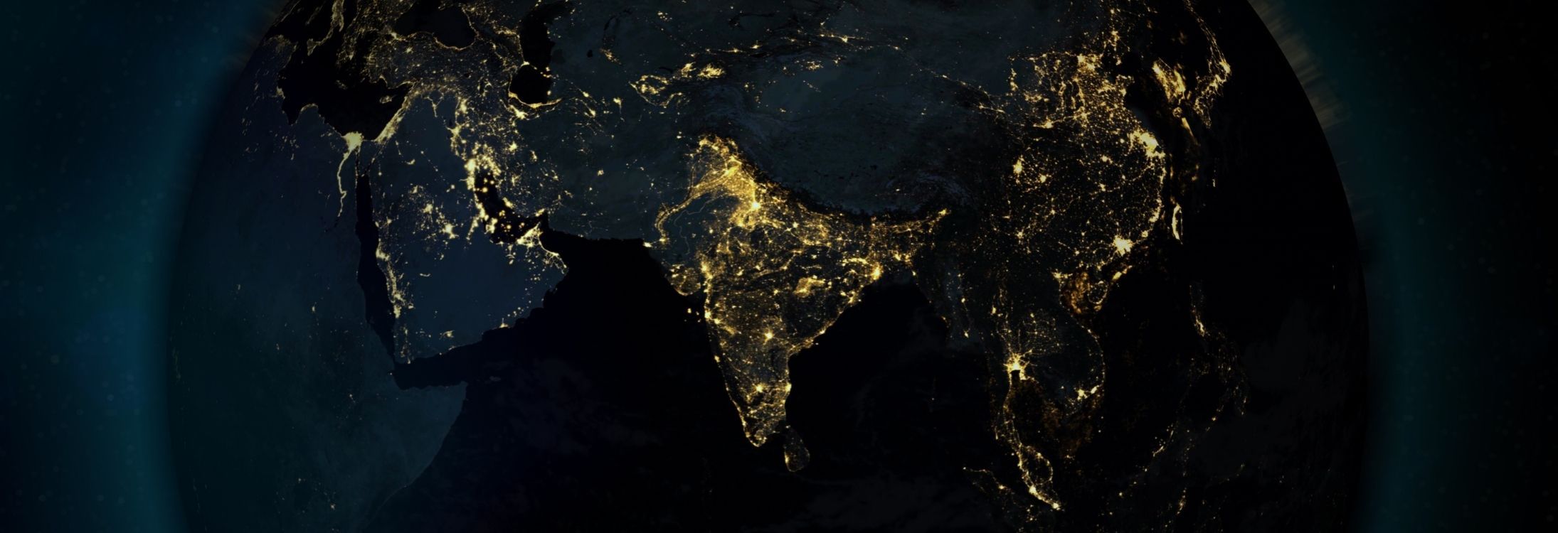 This is how India looks at night from outer space